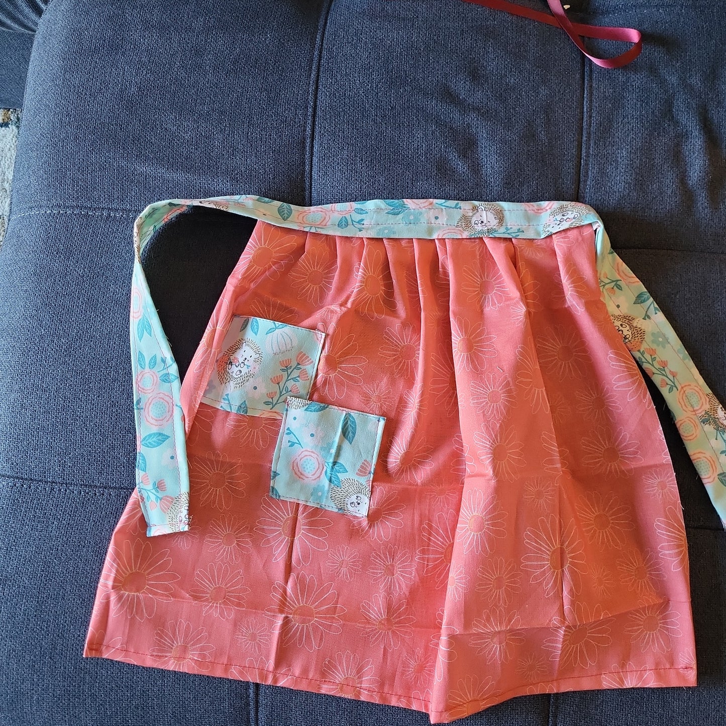 Pink & Blue Toddler Skirt Apron