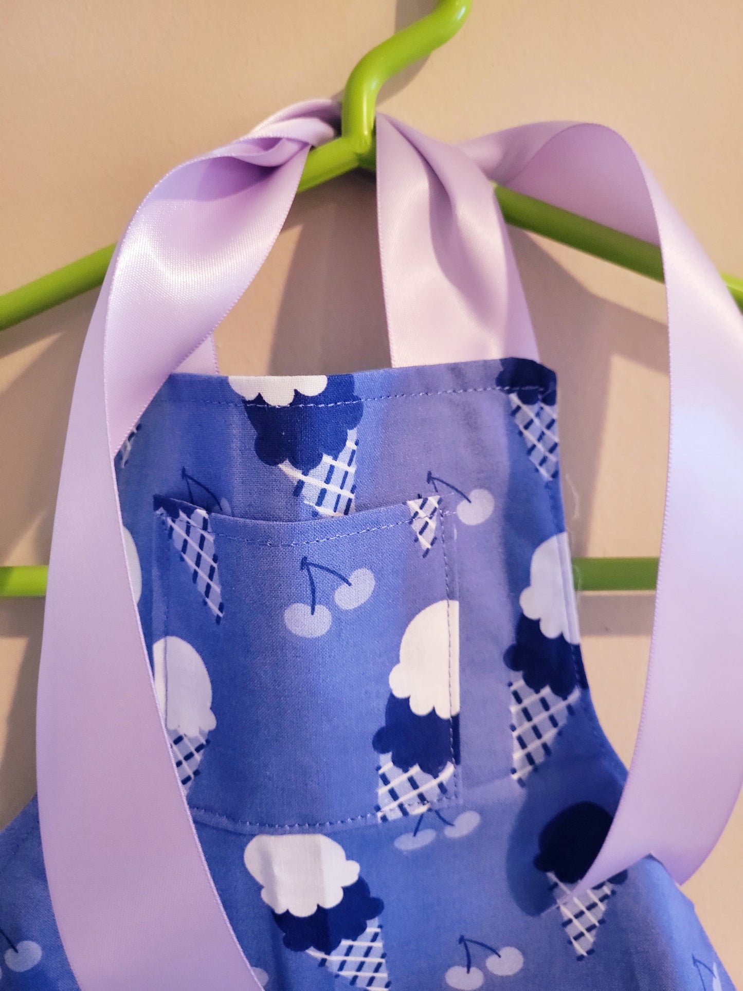 🫐 Blueberry Ice Cream Toddler Apron