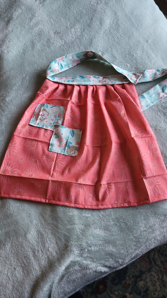 Pink & Blue Toddler Skirt Apron