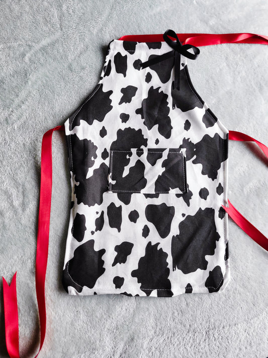 MooMoo Cow Print Baby Apron